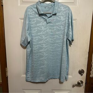 Levelwear Men's Golf Shirt Cameo Glacier Blue Extra‎ Large XL